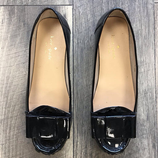 BLK PATENT LEATHER FLAT
