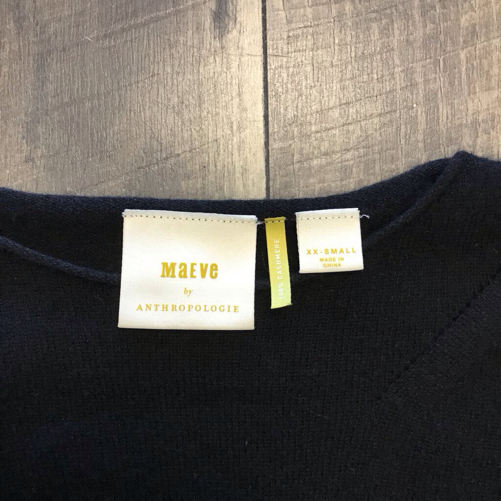 BLACK CASHMERE POODLE SWEATER