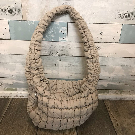 TAUPE QUILTED BAG
