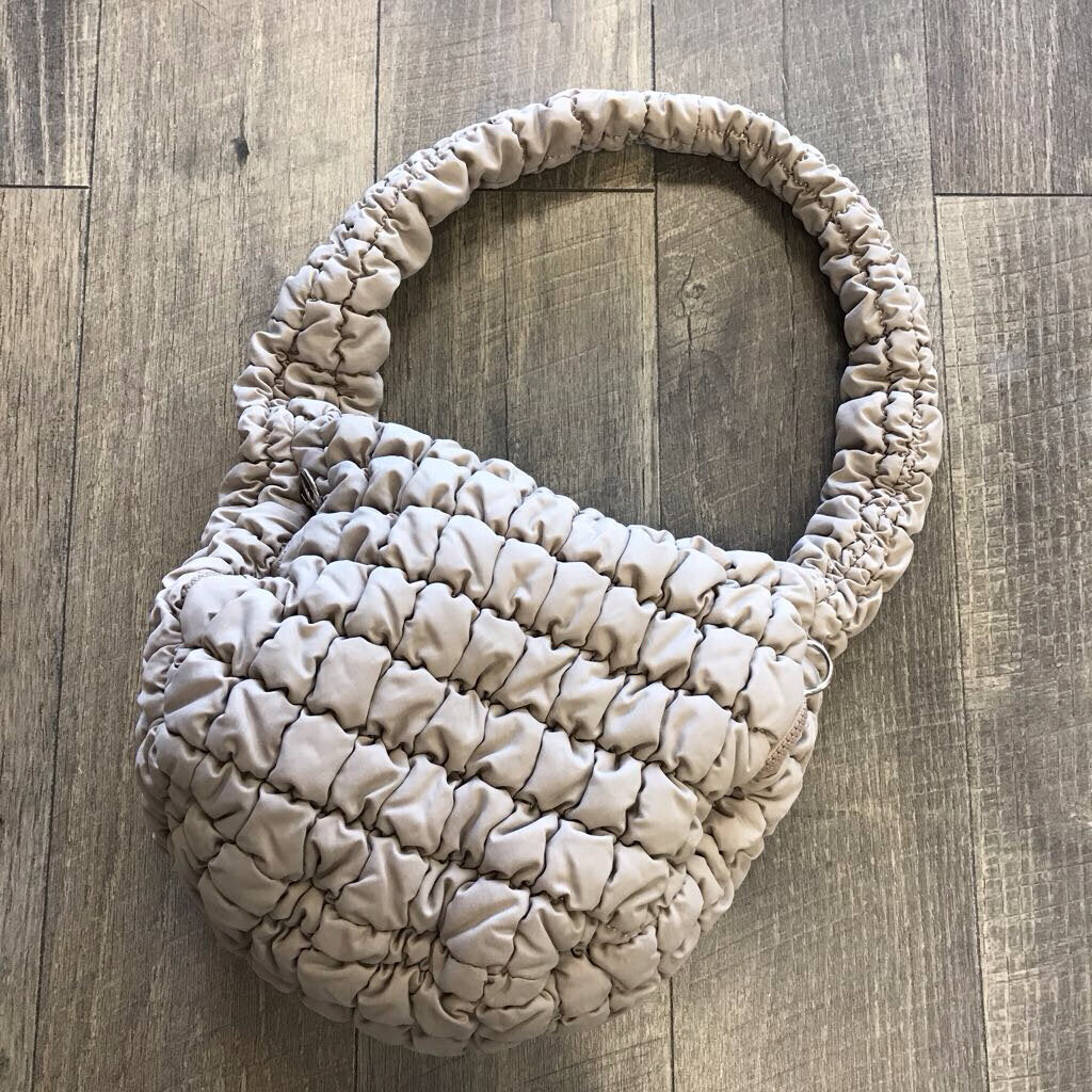 TAUPE QUILTED BAG