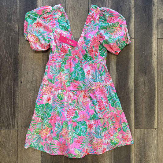 NEON NALANI SHORT SLEEVE COTTON DRESS-NWT