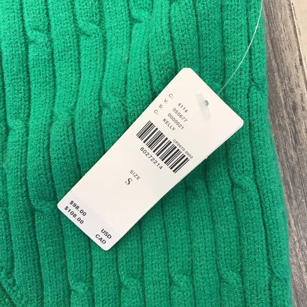 GREEN KNIT TANK- NWT