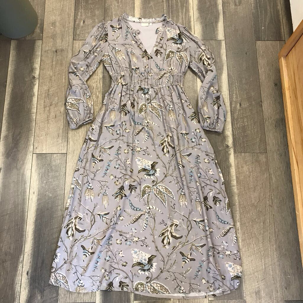 AINIKA PRINT MACAWS MAXI DRESS