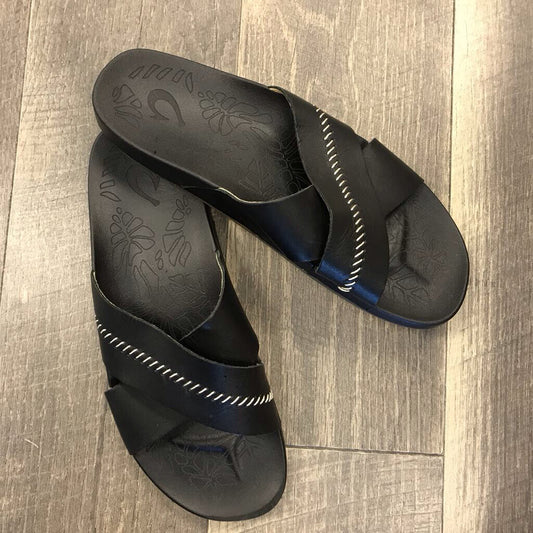 BLK SLIDE SANDAL