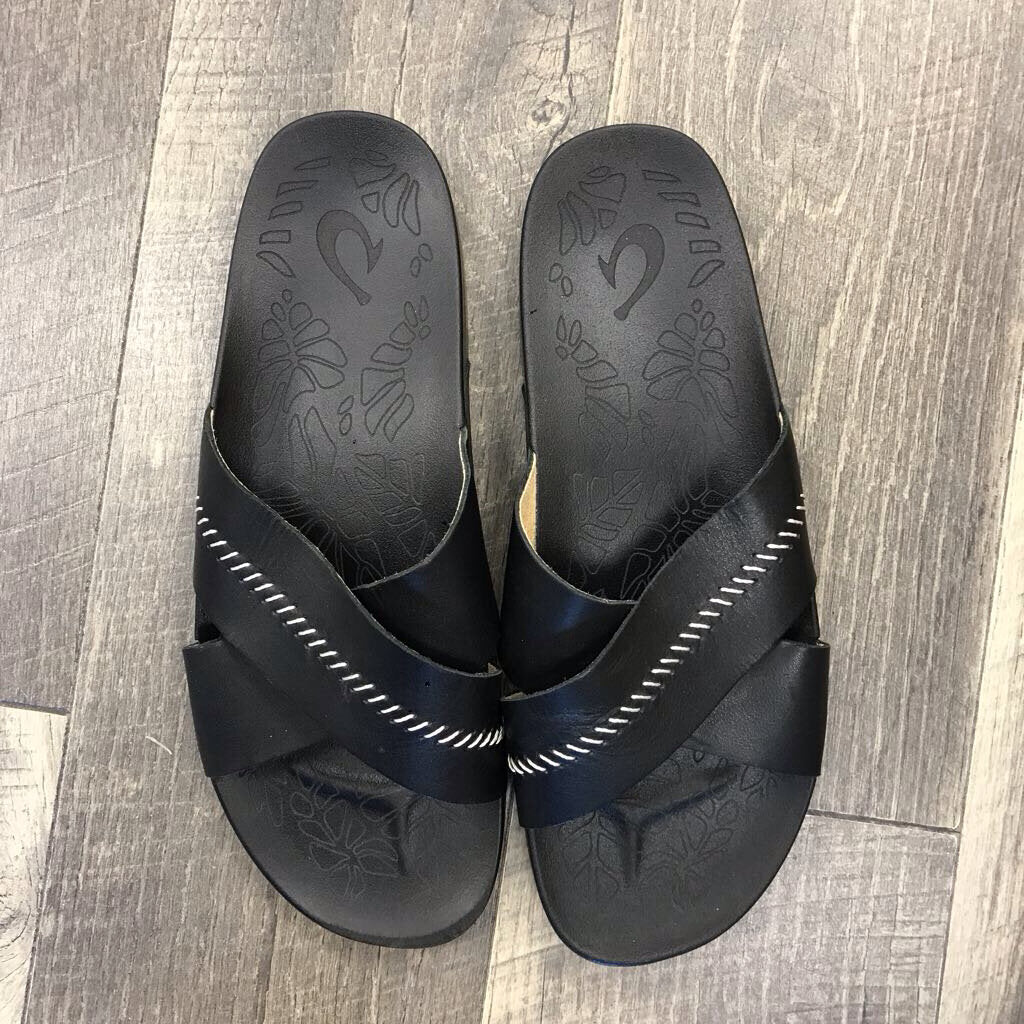 BLK SLIDE SANDAL