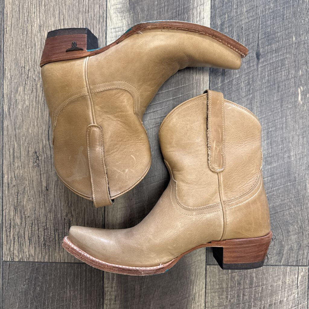 BUTTERSCOTCH LEATHER SNIP TOE BOOTS
