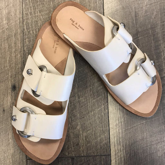 SOLEIL BEIGE AVOST SLIDE SANDALS