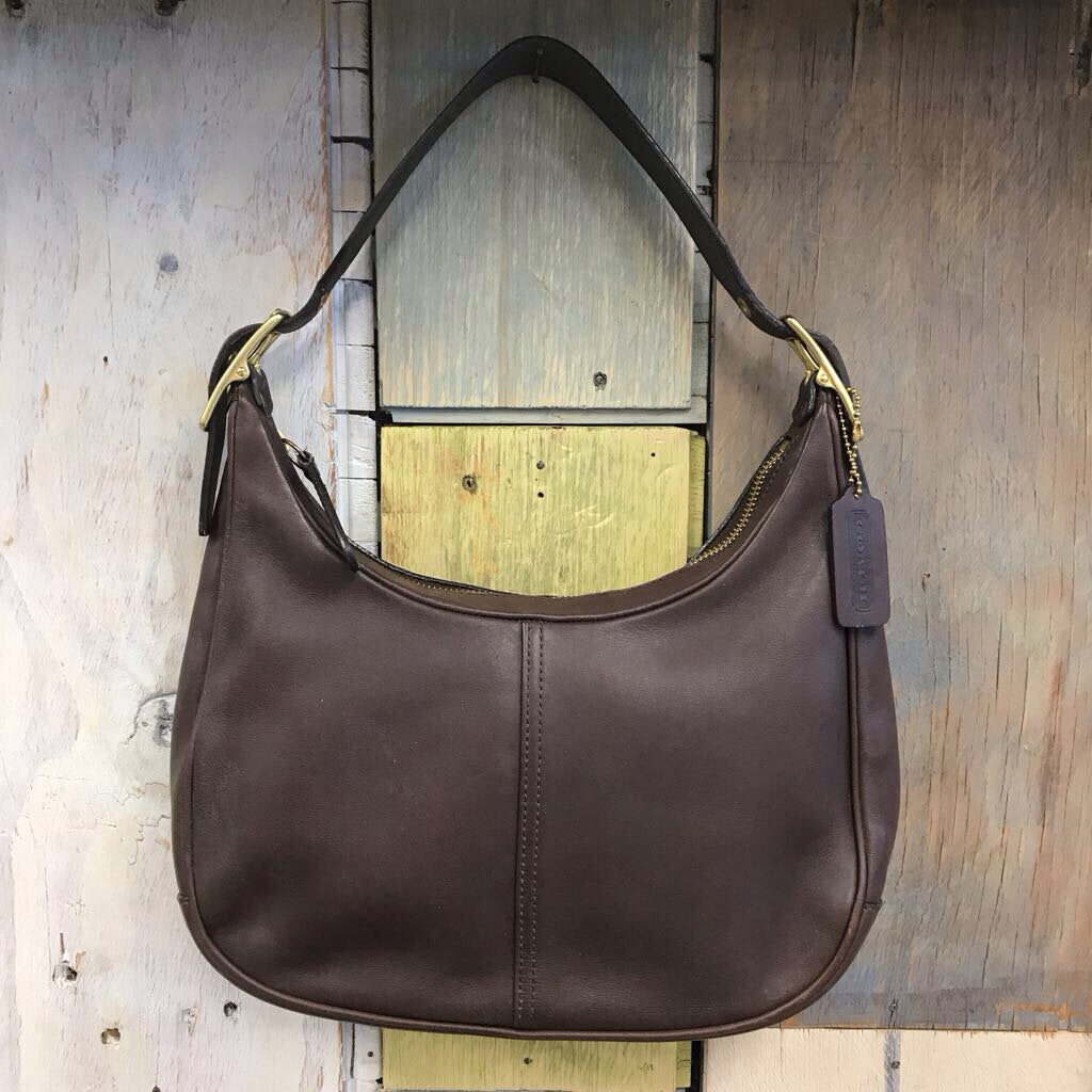 VINTAGE MAHOGANY SHOULD BAG