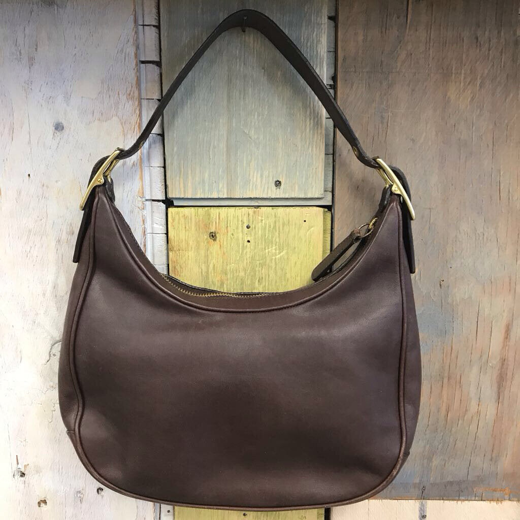 VINTAGE MAHOGANY SHOULD BAG