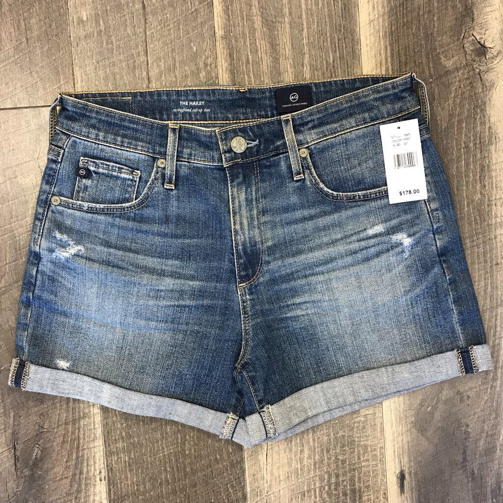 THE HAILEY DENIM SHORTS-NWT