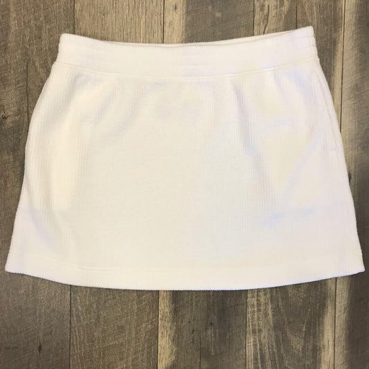 WHITE COTTON SKIRT-NWT