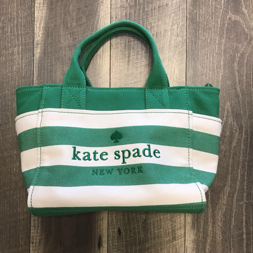 STRIPE CANVAS SMALL TOTE