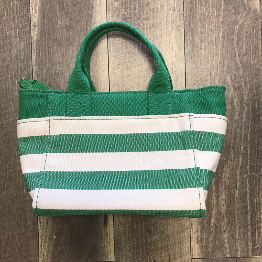 STRIPE CANVAS SMALL TOTE