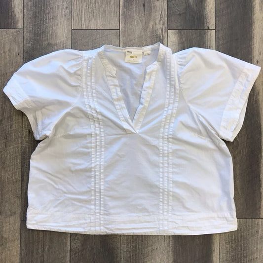 WHITE SS BLOUSE