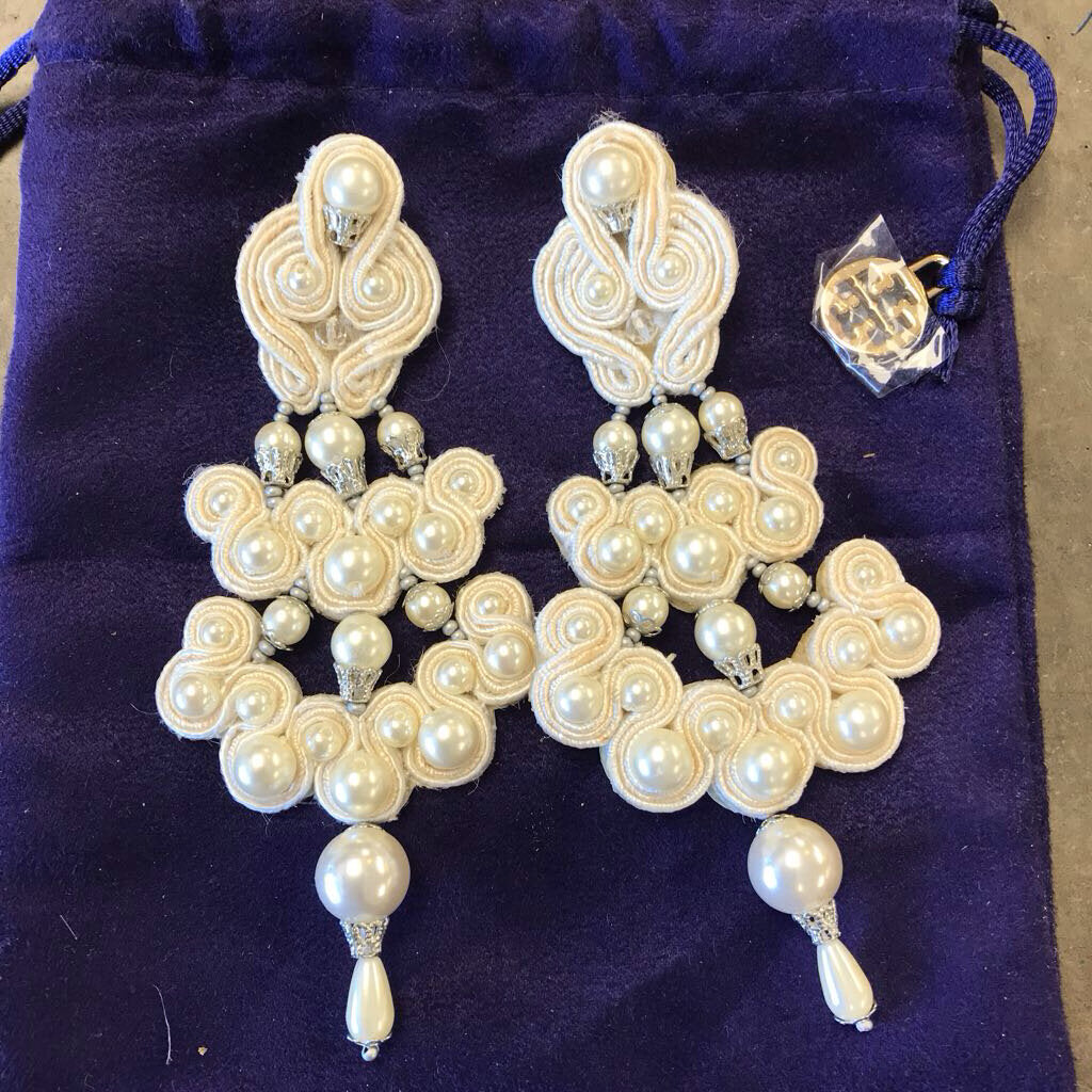 BEADED CHANDELIER EARRINGS