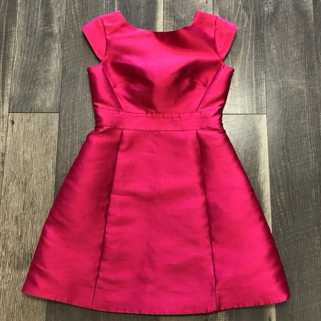 HOT PINK CAP SLEEVE DRESS