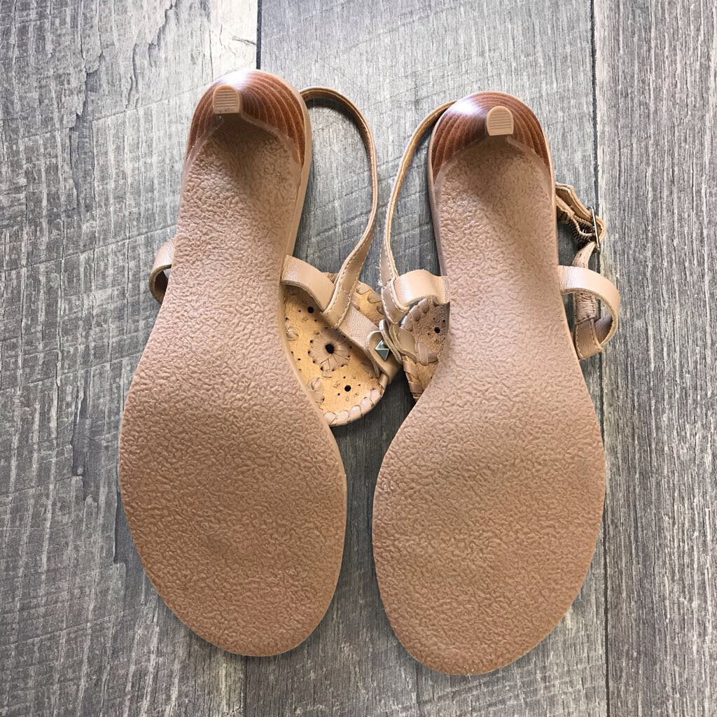 NUDE HEEL SANDALS