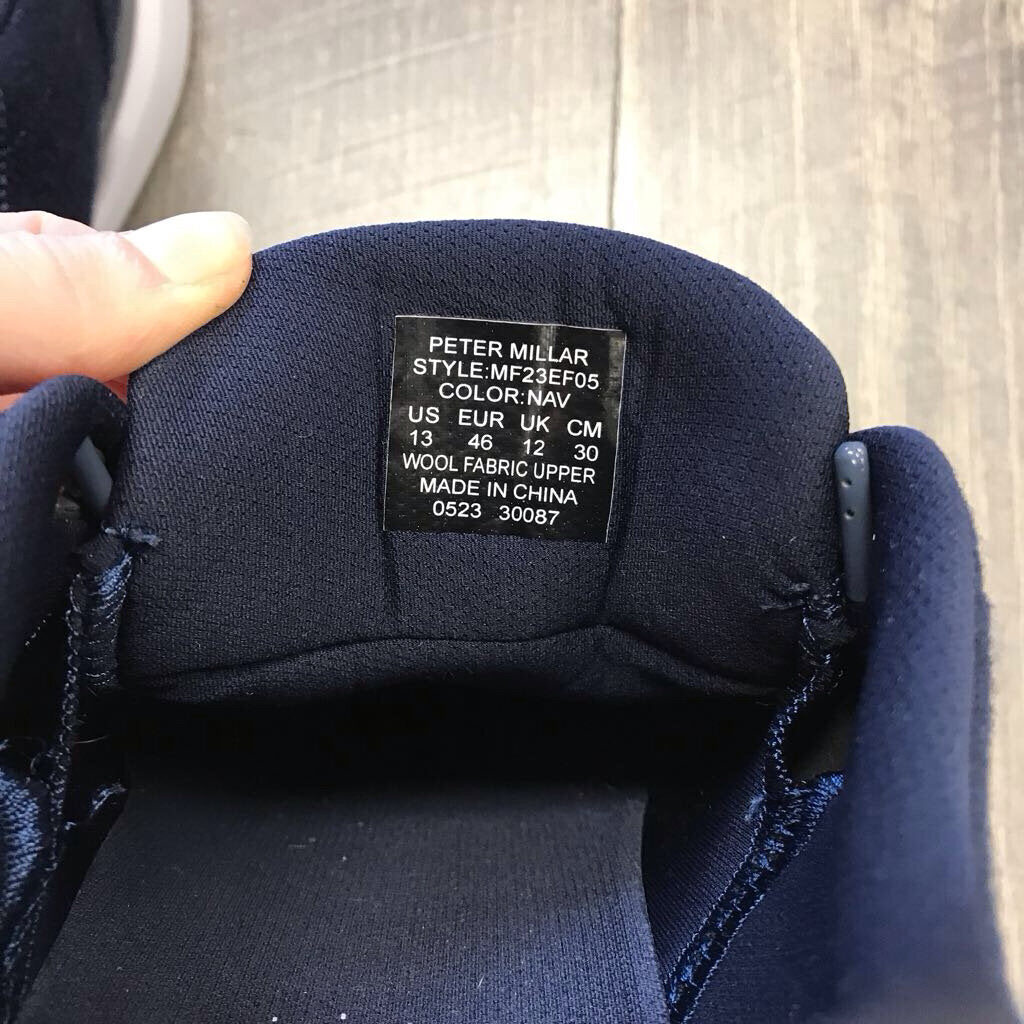NAVY WOOL SNEAKER