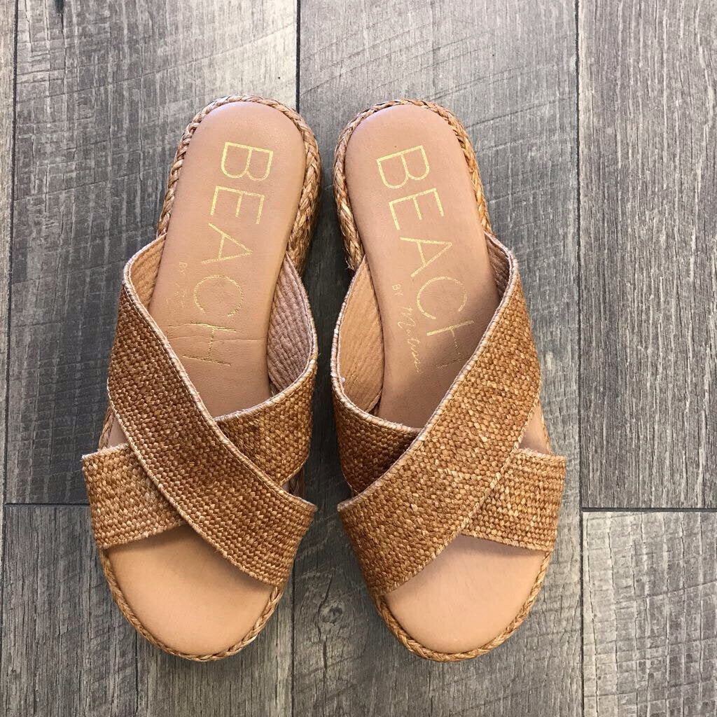 RAFFIA PLATFORM SANDALS