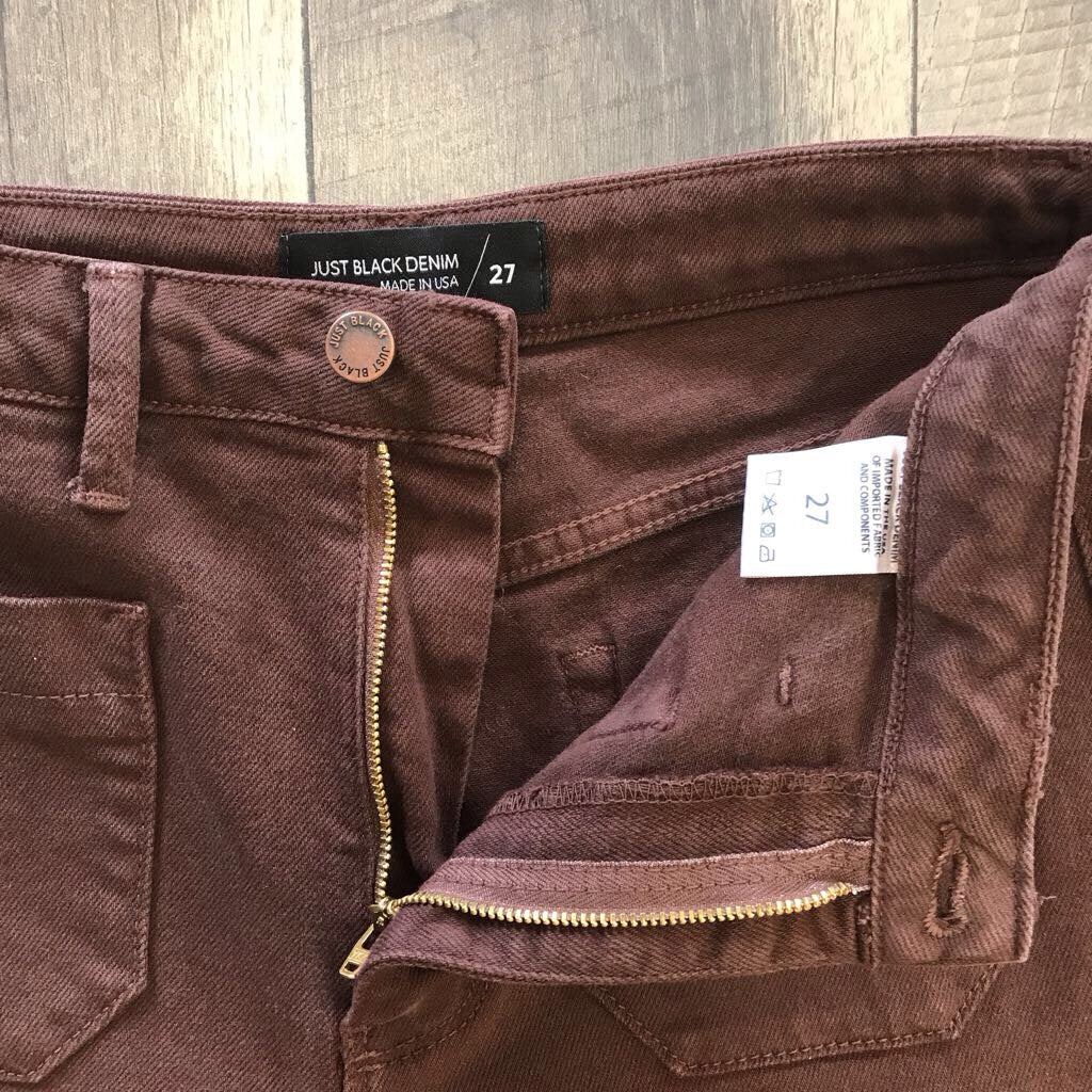 BROWN WIDE LEG JEAN