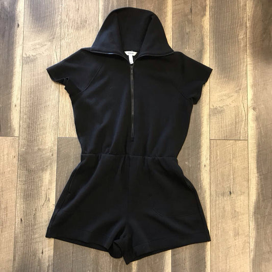 BLK COWAL SHORT ROMPER