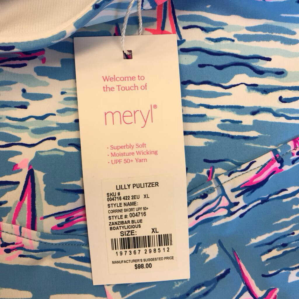 BLUE BOATYLICIOUS CORRINE SKORT-NWT