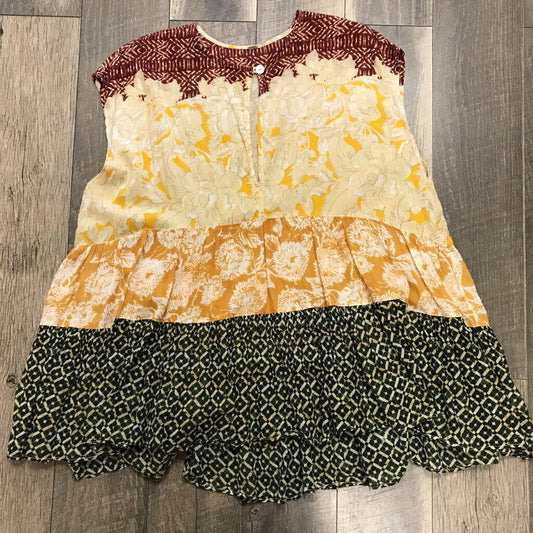 MULTI FLORAL TIER TUNIC TOP