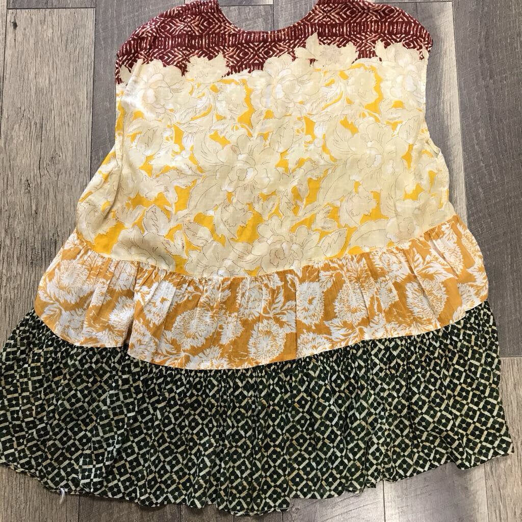 MULTI FLORAL TIER TUNIC TOP