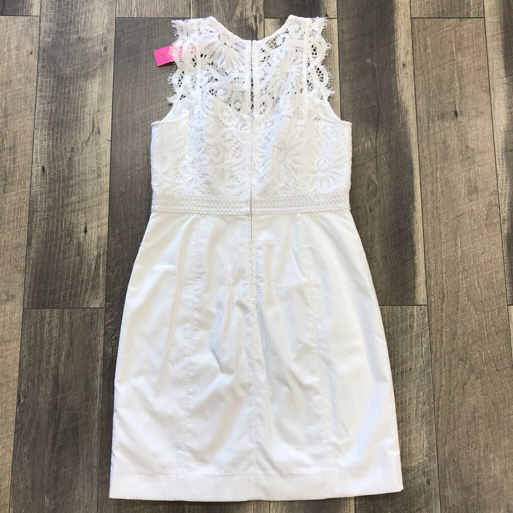 WHITE 'SHARICE' SHIFT DRESS NWT
