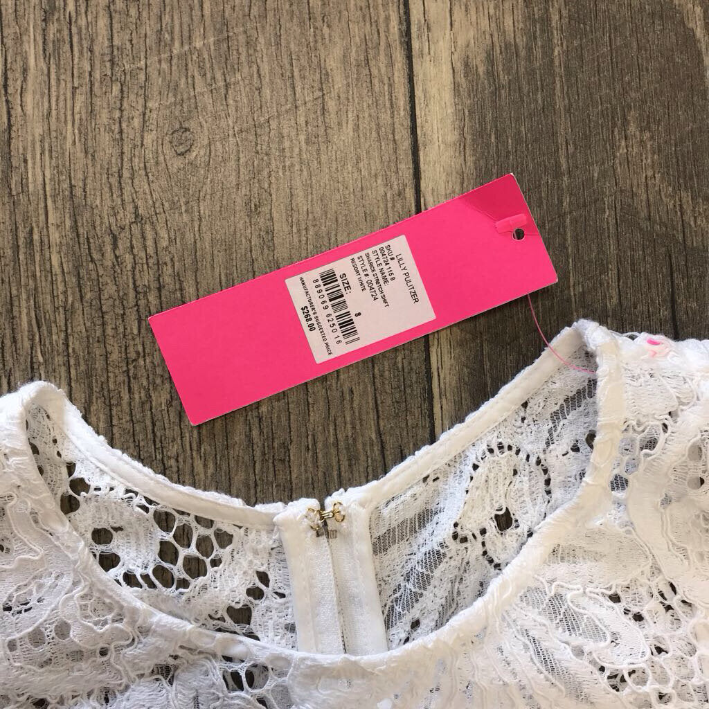 WHITE 'SHARICE' SHIFT DRESS NWT