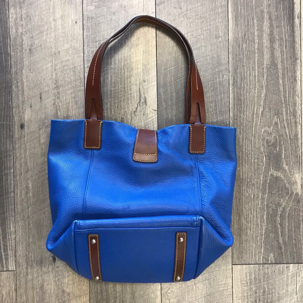ROYAL BLUE NORTH SOUTH TOTE AS IS