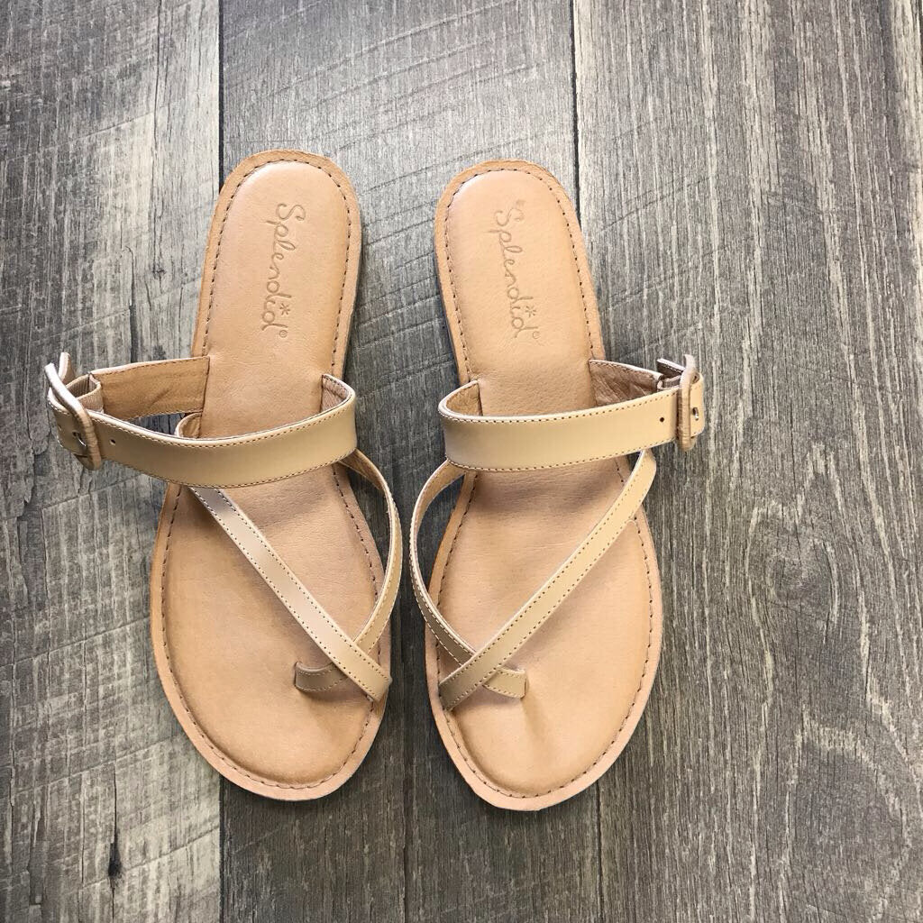 TAN LEATHER SANDALS