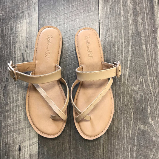 TAN LEATHER SANDALS