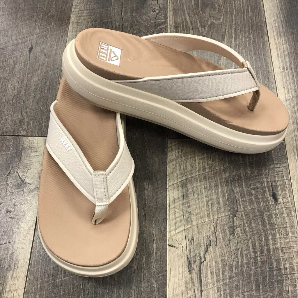 CREAM CUSHION BONDI PLATFORM SANDAL