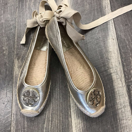 GOLD ESPADRILLE WRAP ANKLE