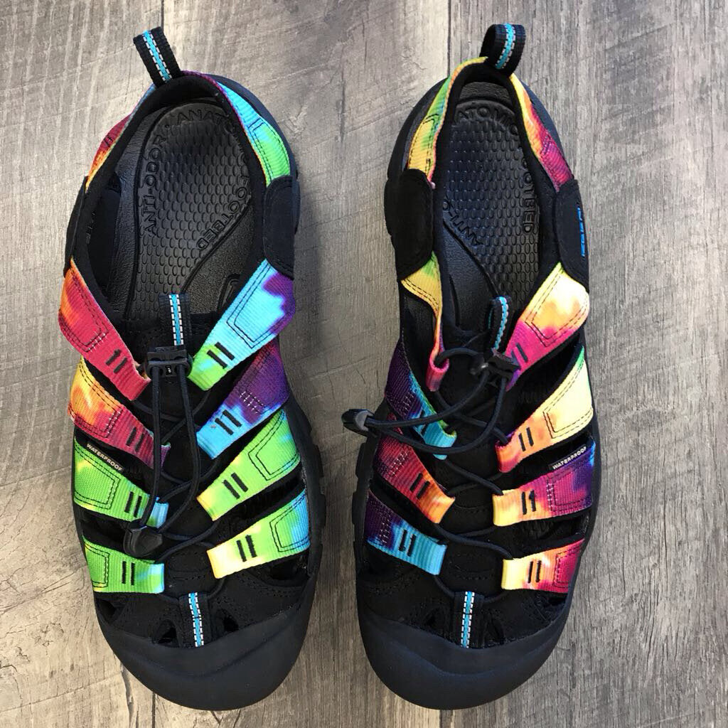 BLK TIE DYE SANDAL