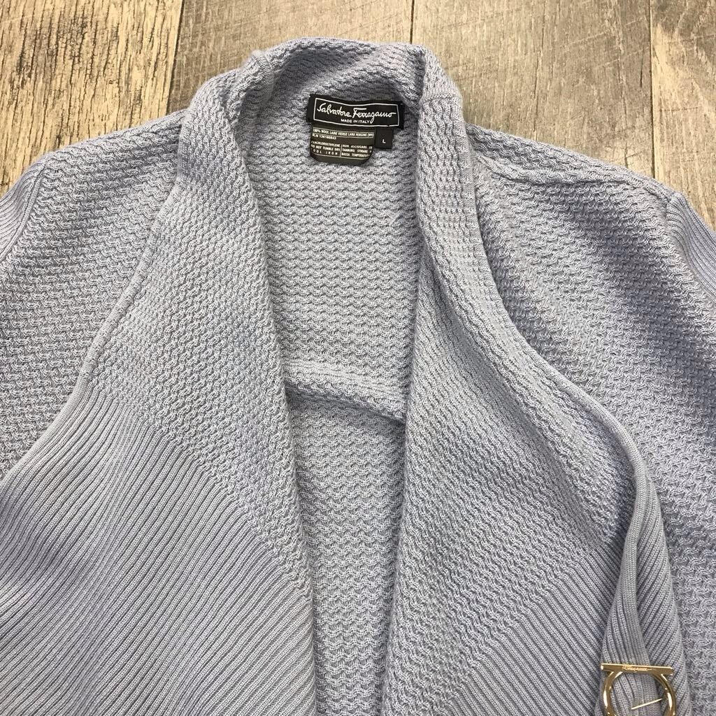 DUSTY BLUE WOOL WRAP