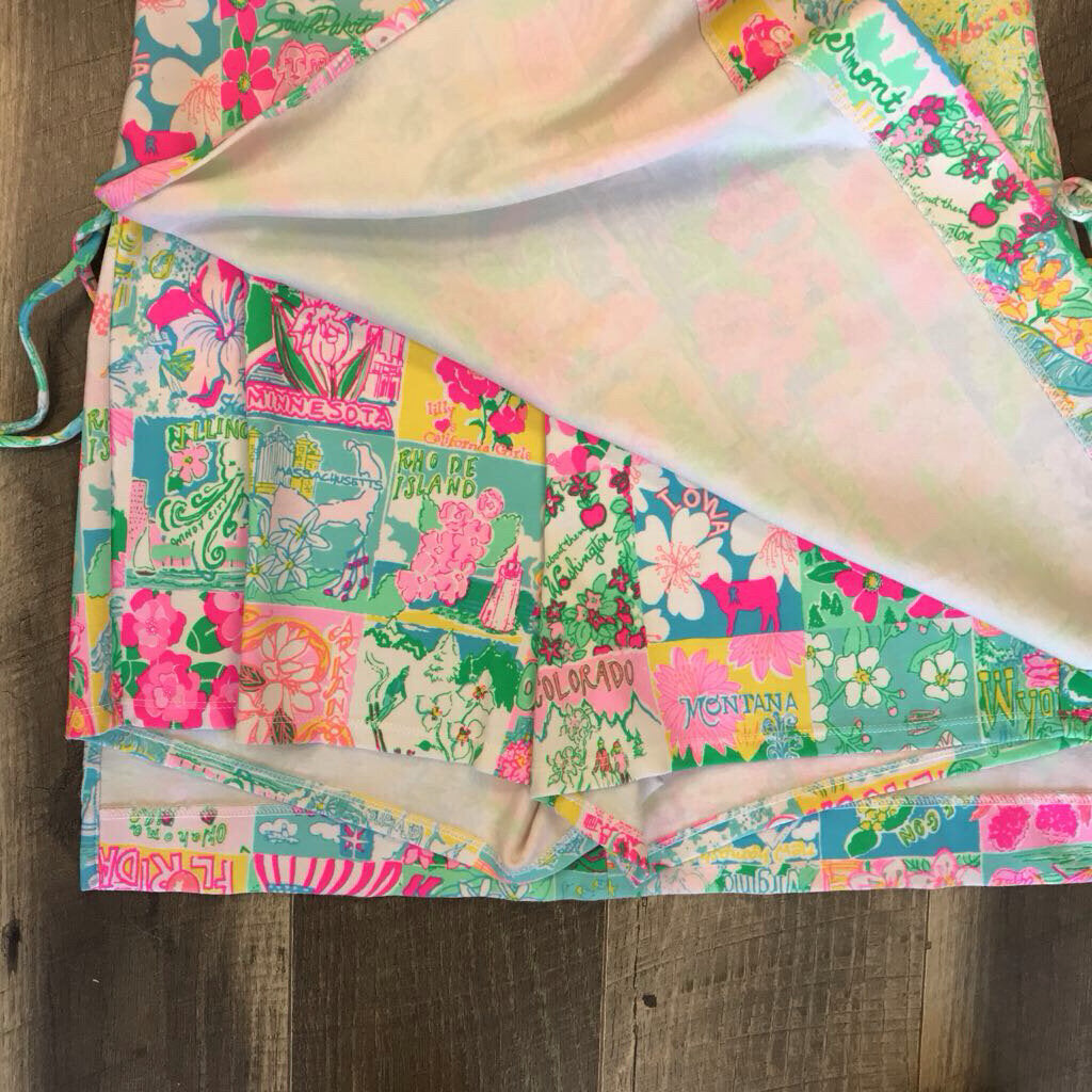 STATE OF MIND PATCHWORK PRINT DRESS