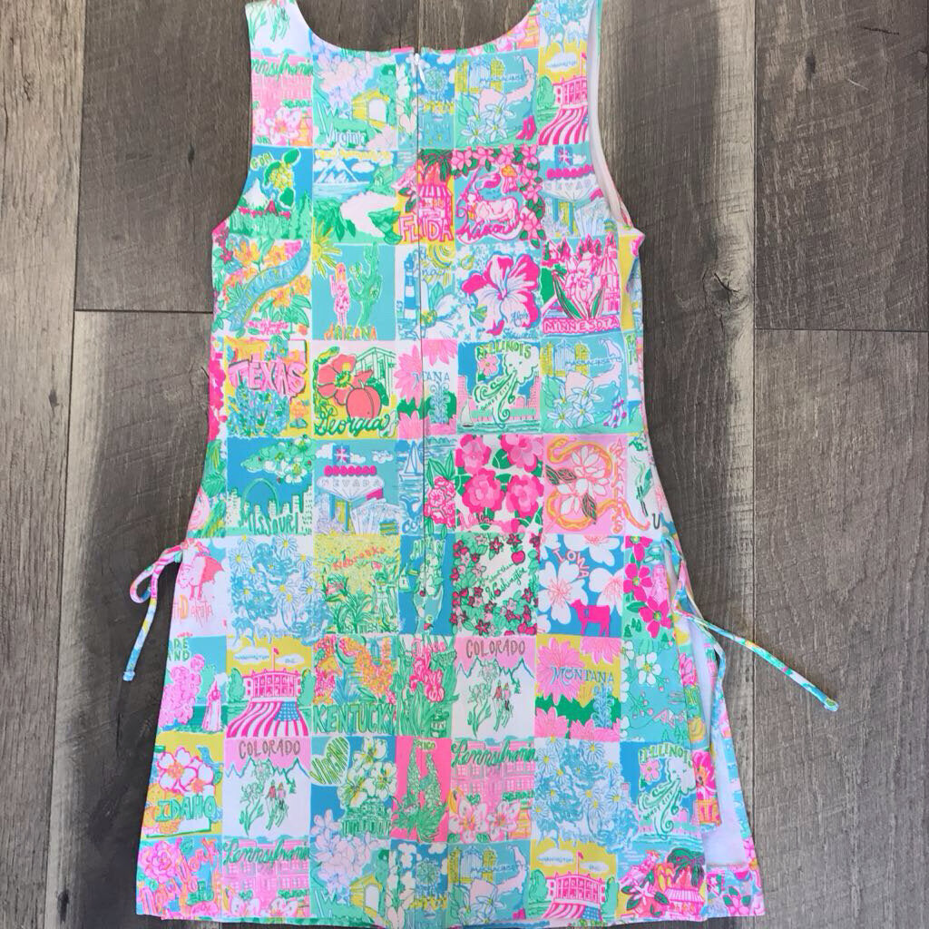 STATE OF MIND PATCHWORK PRINT DRESS