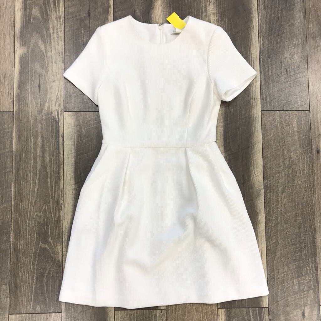 WHITE TEXTURE DRESS NWT