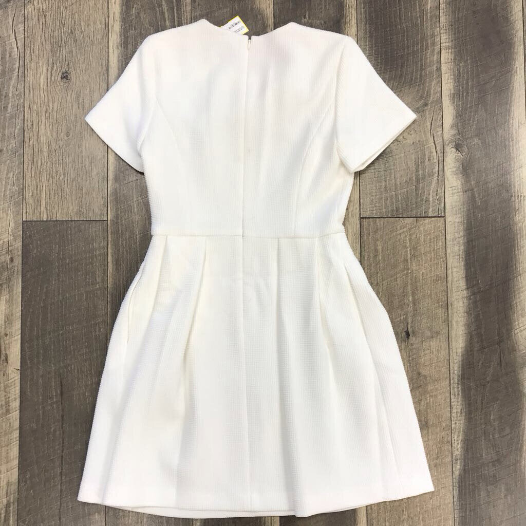WHITE TEXTURE DRESS NWT