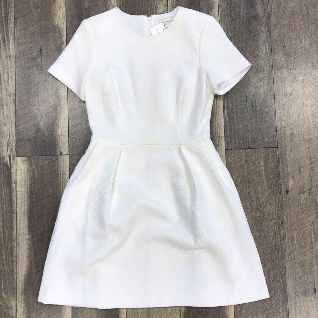 WHITE TEXTURE DRESS NWT