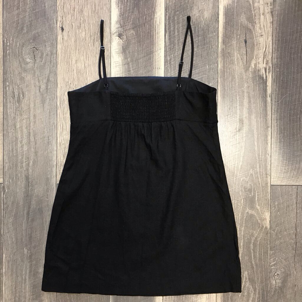 BLK LINEN DRESS