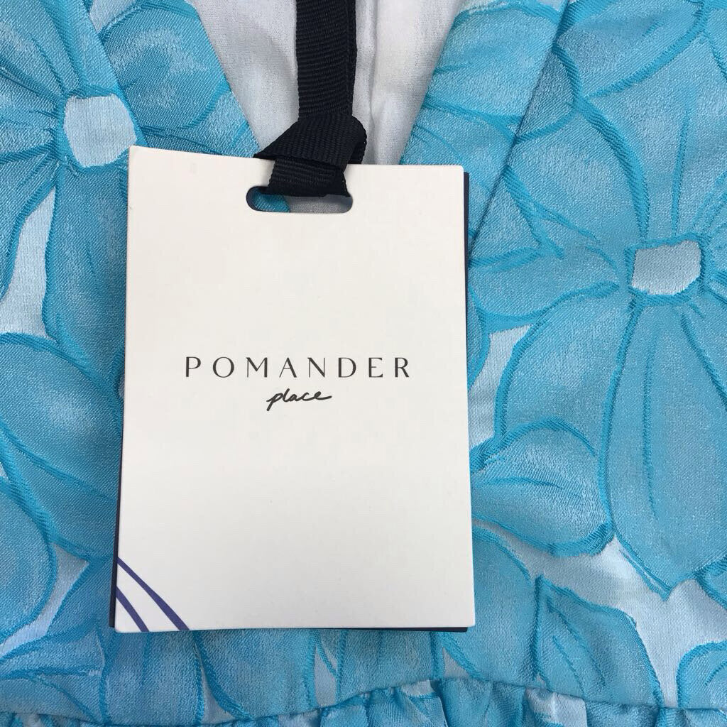 BLUE DAISY JACQUARD DRESS- NWT