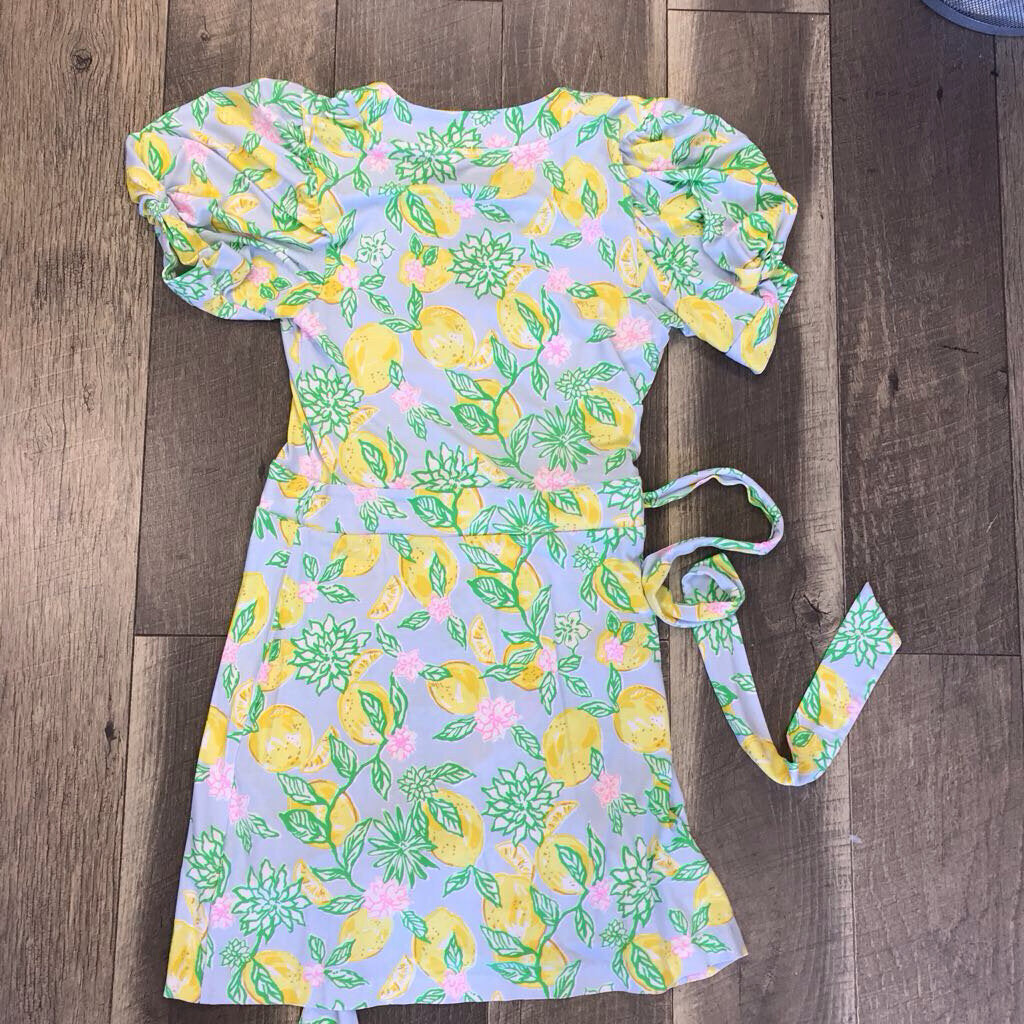 MINT BLUE SAILYN LEMON PRINT ROMPER