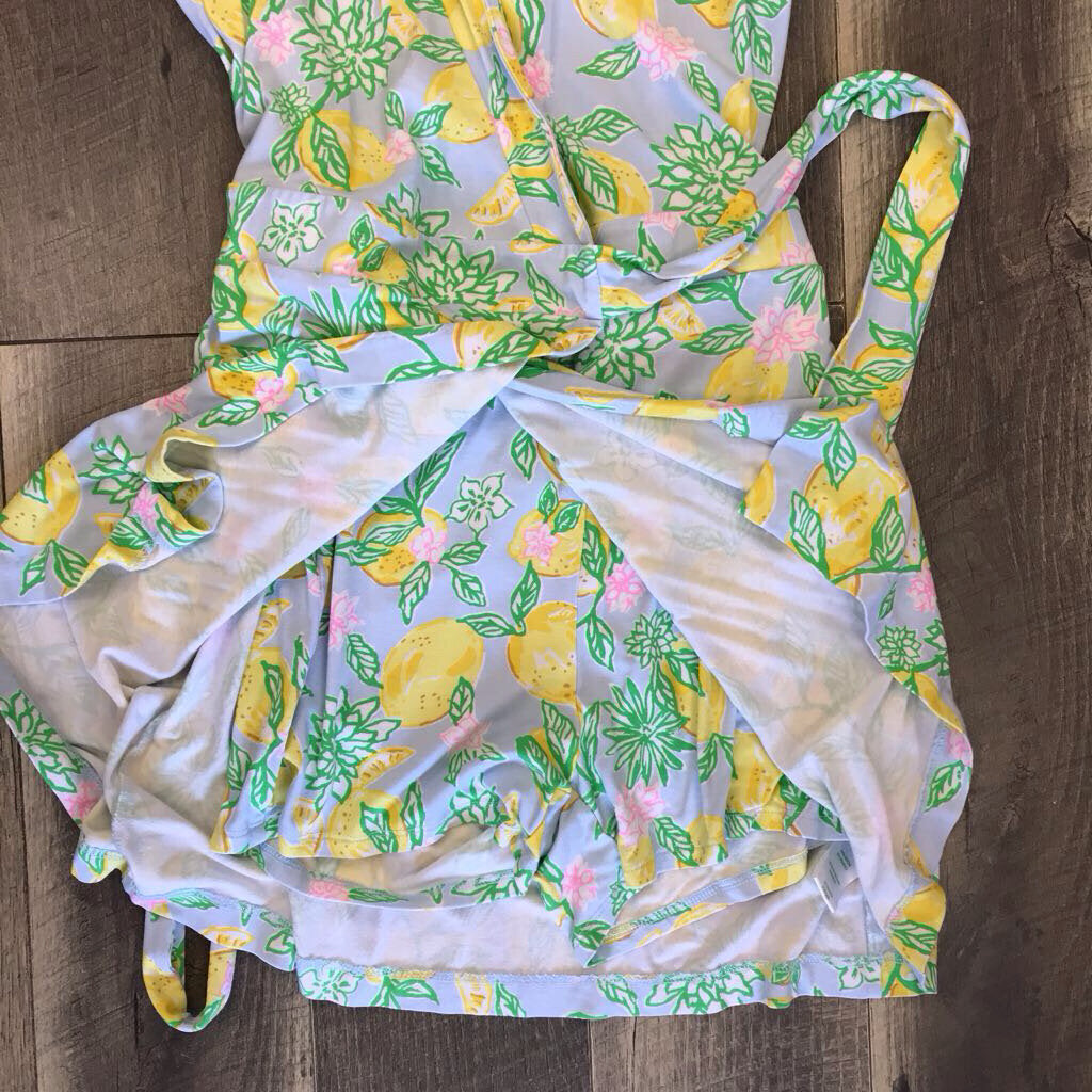 MINT BLUE SAILYN LEMON PRINT ROMPER