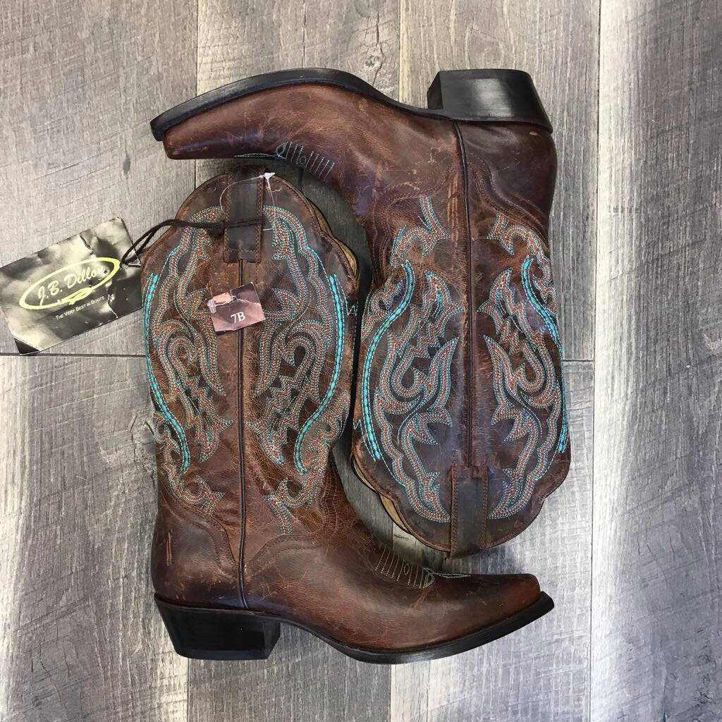 BROWN COWBOY BOOT NWT