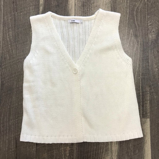 CREAM KNIT VEST