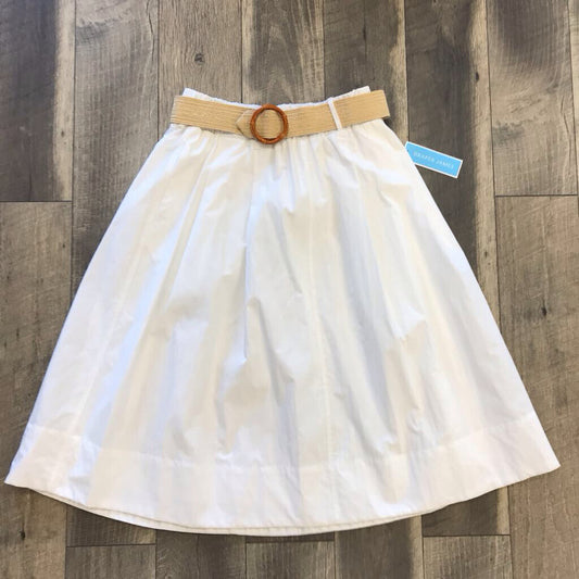 WHITE SKIRT/BELT 2P- NWT