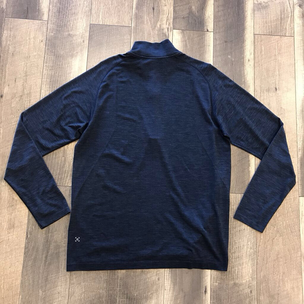 NAVY QUARTER ZIP